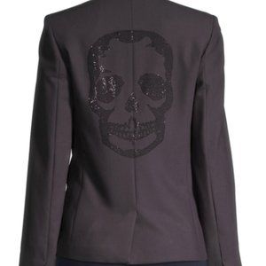 Zadig and Voltaire Vedy Bis Skull Blazer Size:34